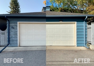 Residential exterior Painting Harding's Kelowna before and after